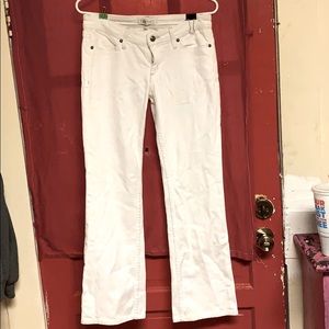 Habitual New York, Los Angeles white denim pants.